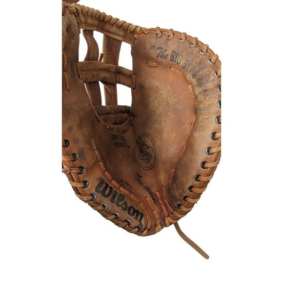 Wilson A9884 Softball Glove Brown Leather The Big Scoop Snap Action - Picture 4 of 8